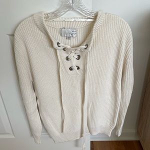 JOA Cream Sweater